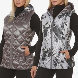 Gerry Reversible Down Packable Quilted Hoodie Vest